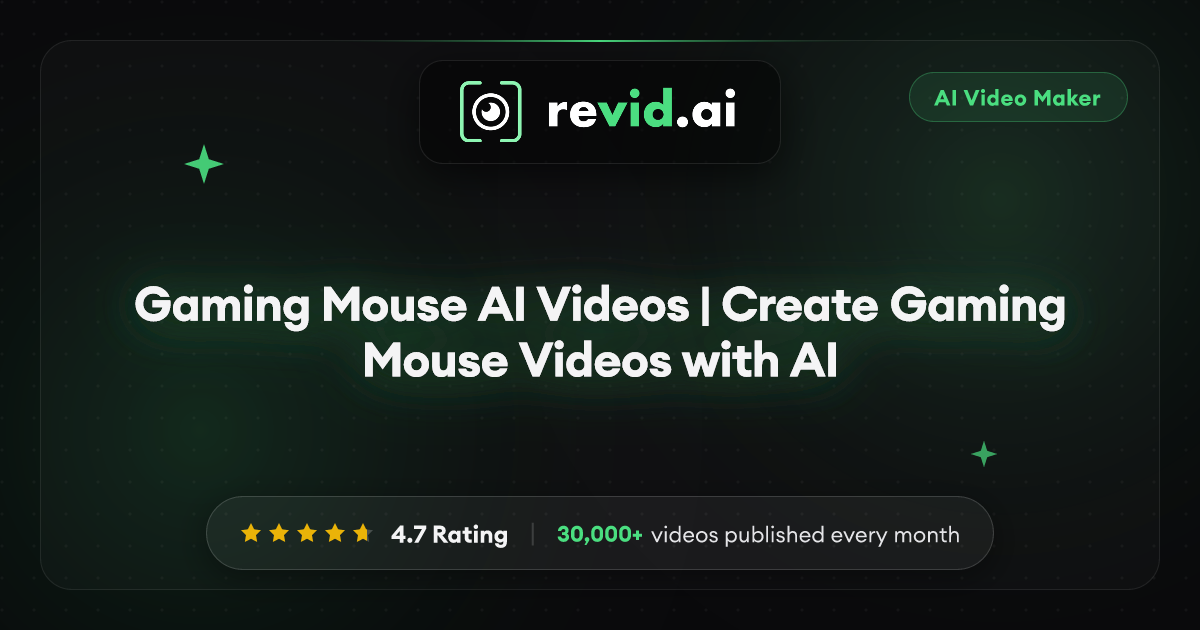 Gaming Mouse AI Videos | Create Gaming Mouse Videos with AI