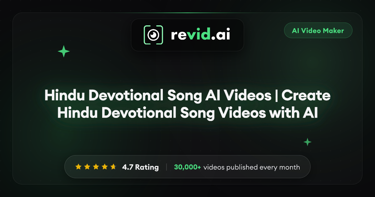 Hindu Devotional Song AI Videos | Create Hindu Devotional Song Videos ...