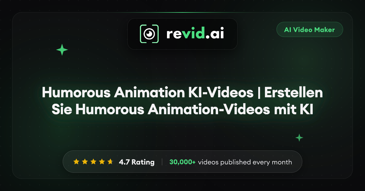 Humorous Animation KI-Videos | Erstellen Sie Humorous Animation-Videos ...
