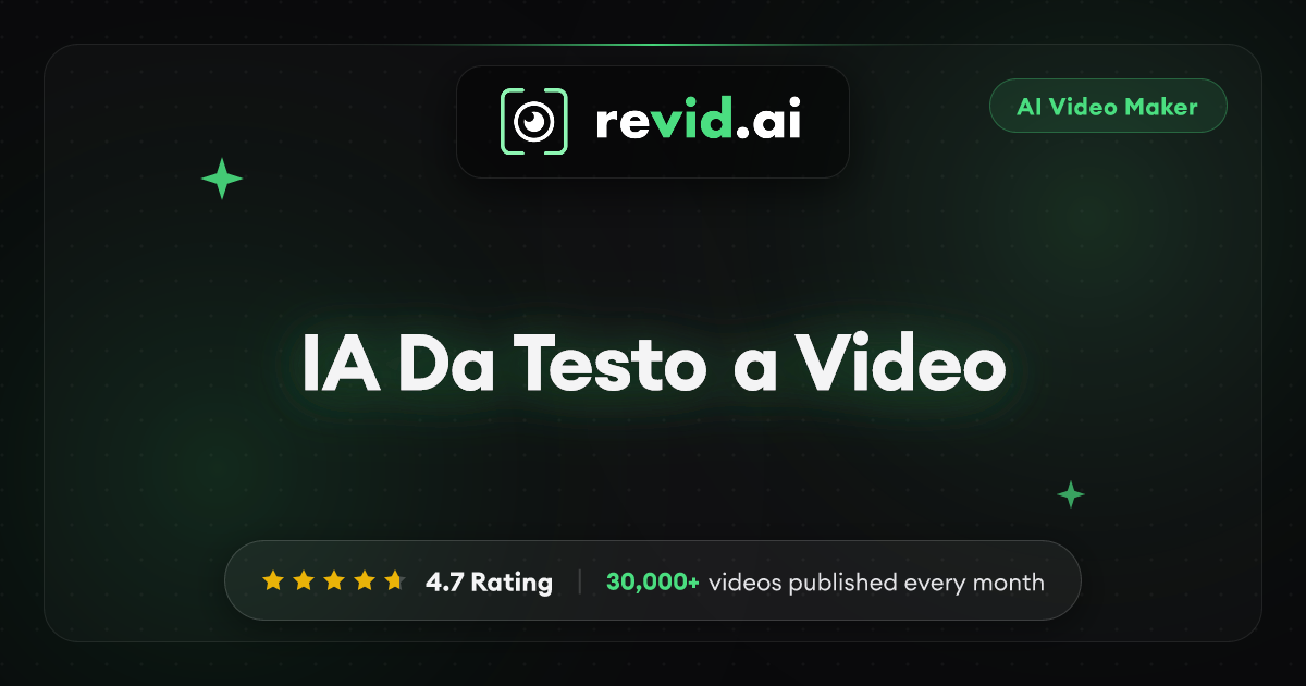 Generatore AI da Testo a Video | Crea Video Straordinari da Qualsiasi Testo