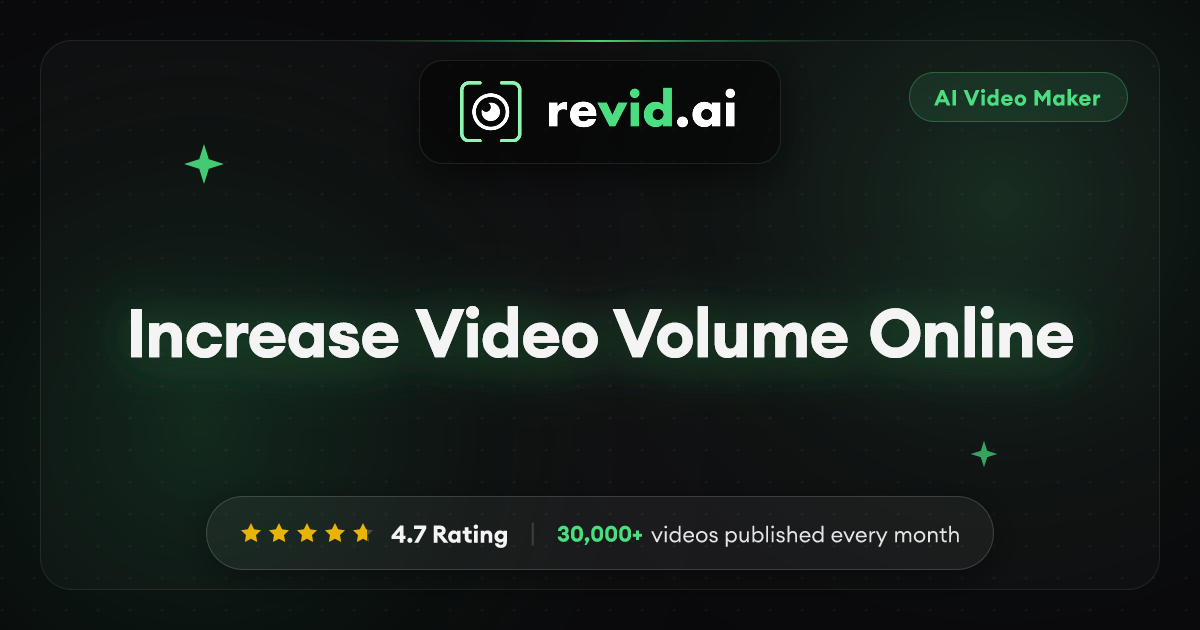 Increase Video Volume Online | Make a Video Louder for Free