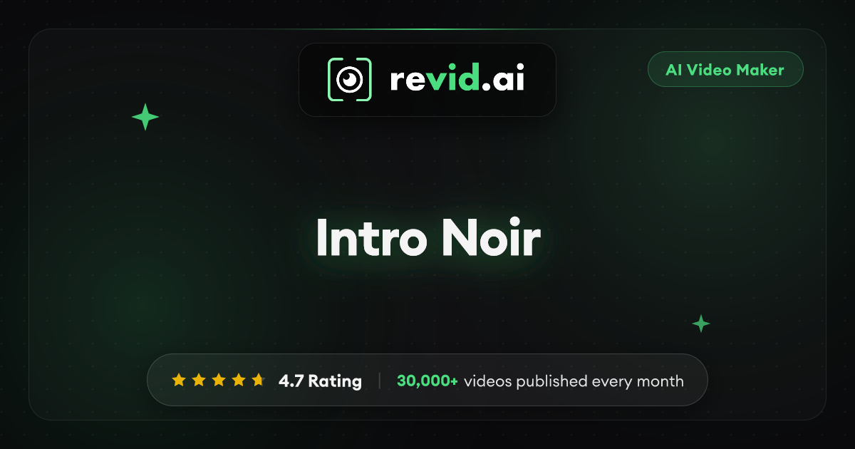 Generador de Videos con IA para Intros de Personajes Neo-Noir