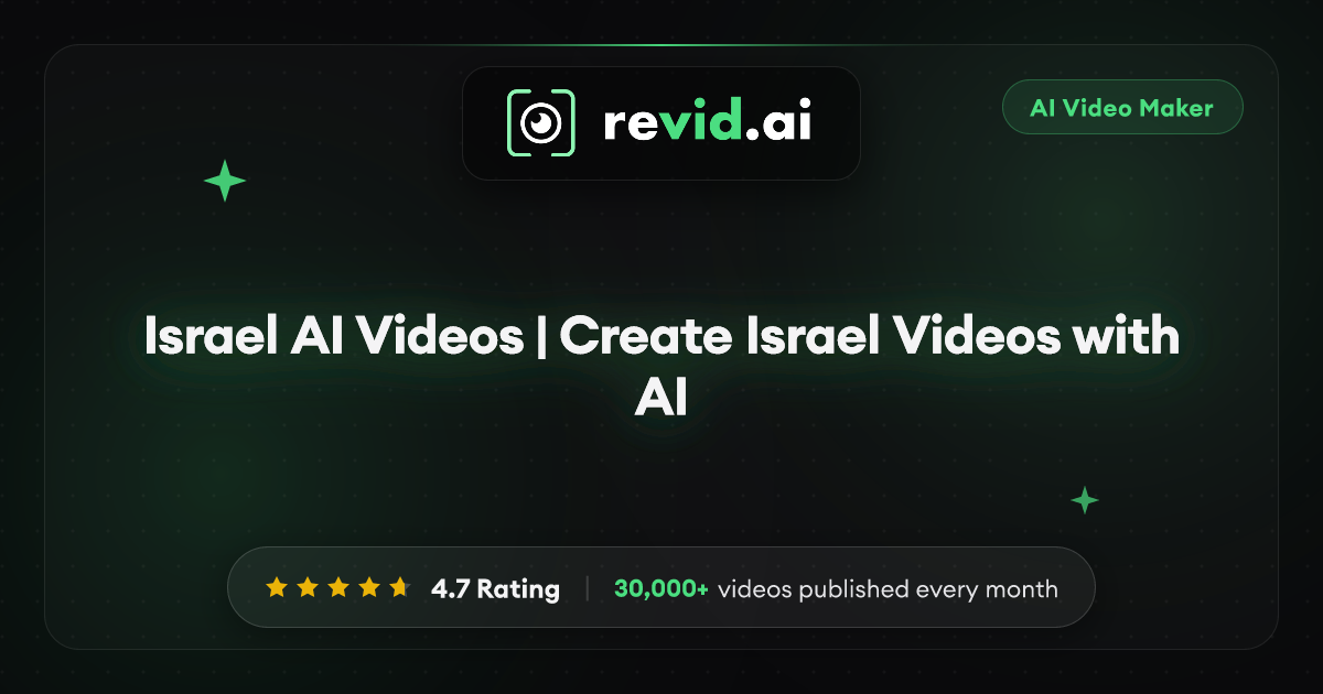 Israel AI Videos | Create Israel Videos with AI