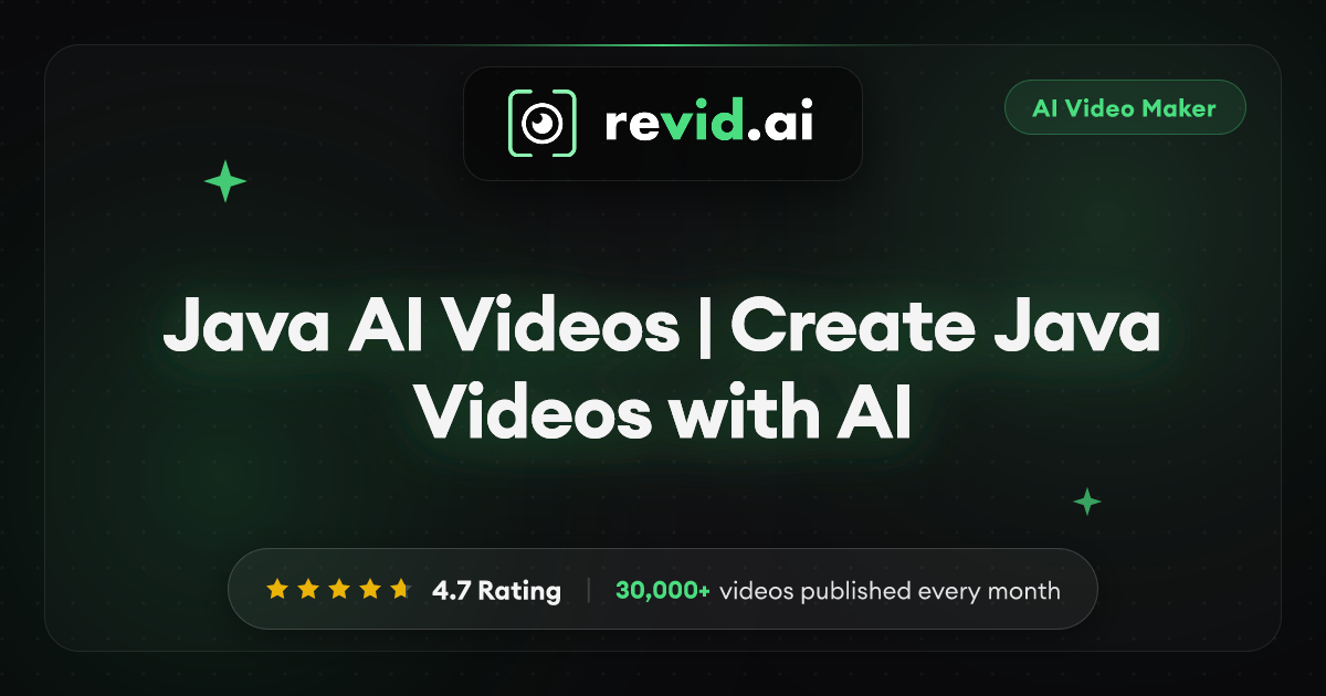 Java AI Videos | Create Java Videos with AI