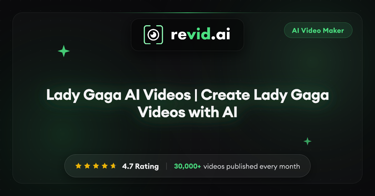 Lady Gaga AI Videos | Create Lady Gaga Videos with AI