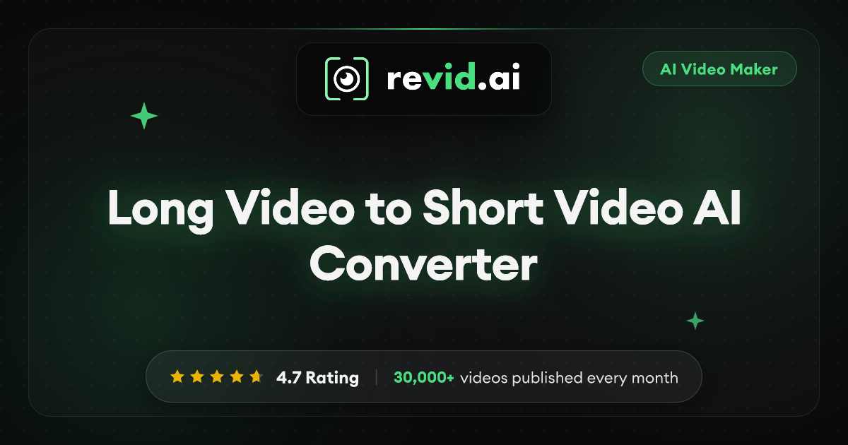 Long Video to Short Video AI | Convert Long Videos to Viral Shorts