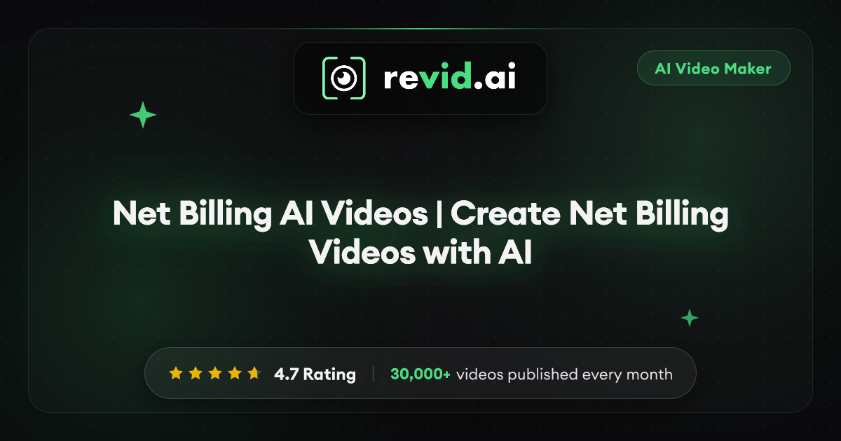 Net Billing AI Videos | Create Net Billing Videos with AI