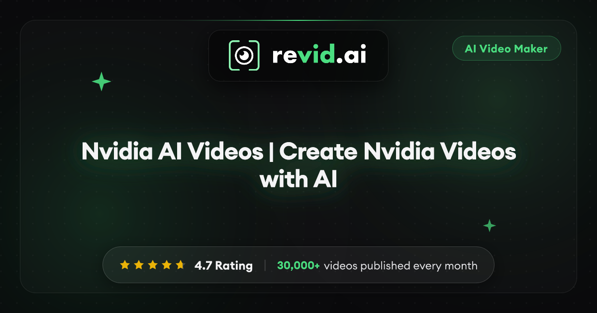Nvidia AI Videos | Create Nvidia Videos with AI