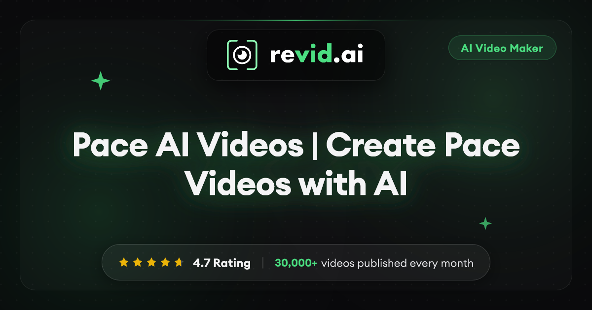 Pace AI Videos | Create Pace Videos with AI