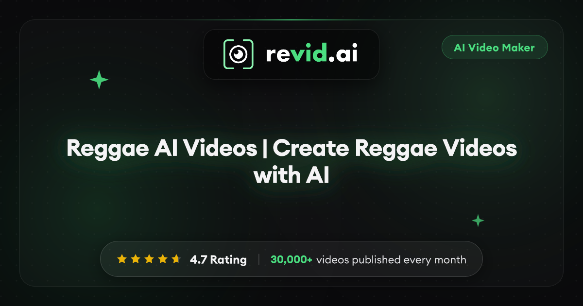 Reggae AI Videos | Create Reggae Videos with AI