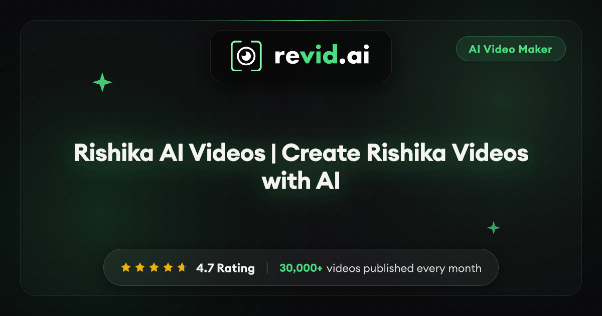 Rishika AI Videos | Create Rishika Videos with AI