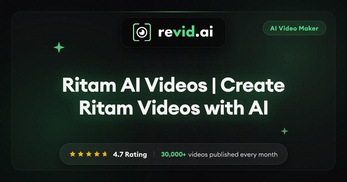 Ritam AI Videos | Create Ritam Videos with AI