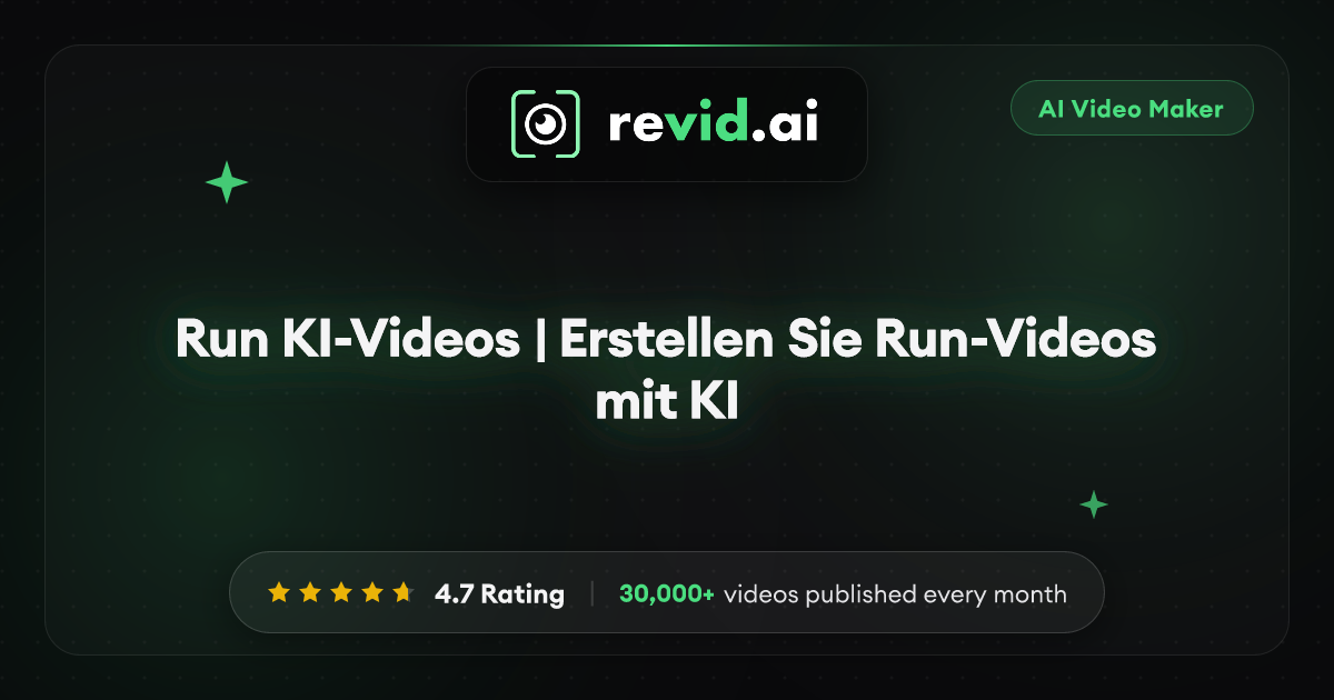 Run KI-Videos | Erstellen Sie Run-Videos mit KI