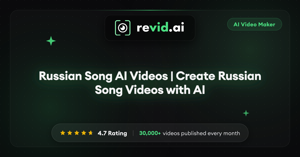 Russian Song AI Videos | Create Russian Song Videos with AI