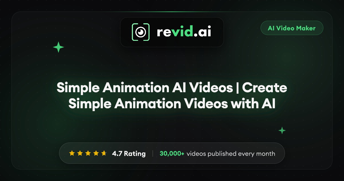 Simple Animation AI Videos | Create Simple Animation Videos with AI