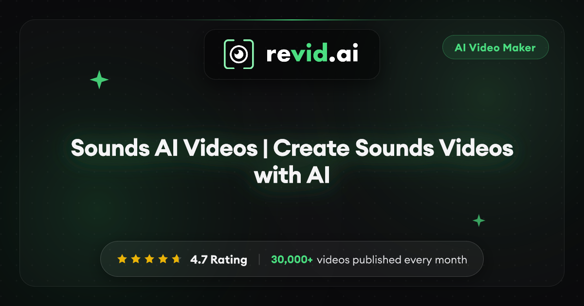 Sounds AI Videos | Create Sounds Videos with AI