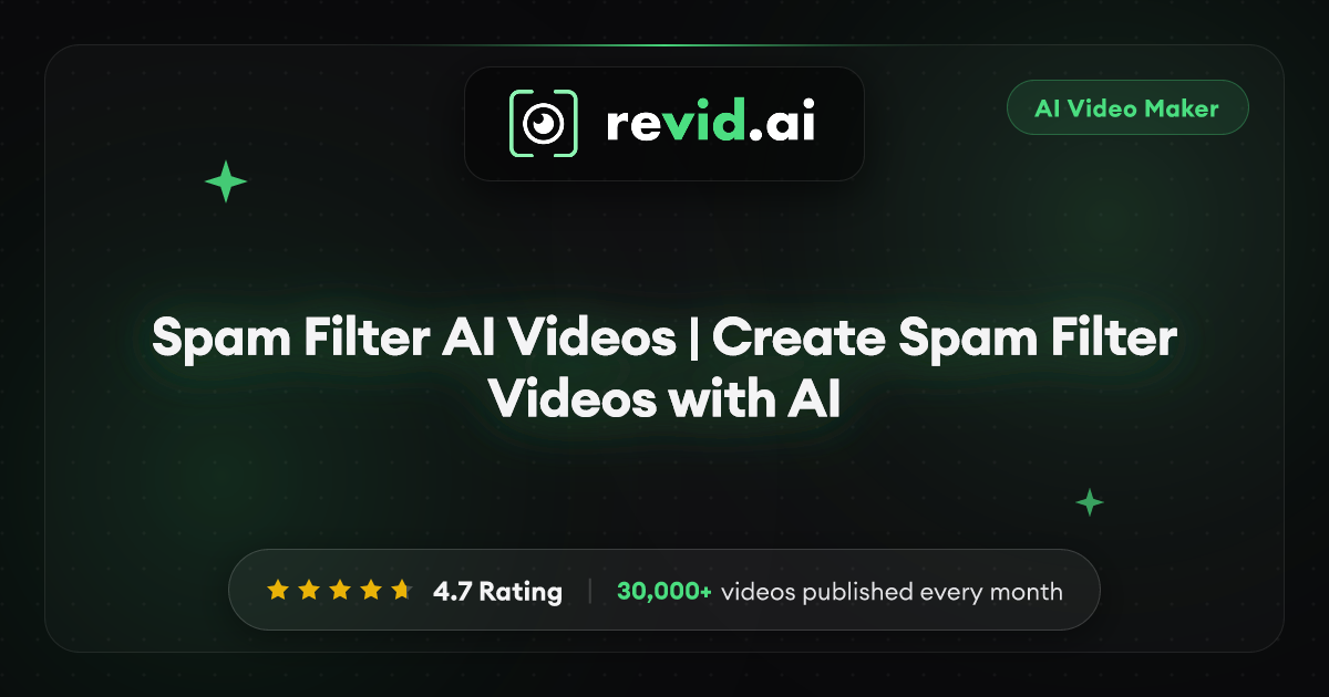 Spam Filter AI Videos | Create Spam Filter Videos with AI