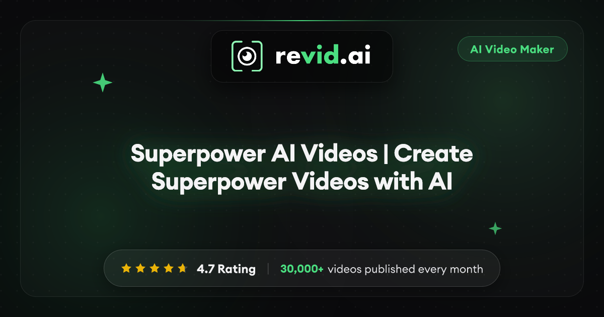 Superpower AI Videos | Create Superpower Videos with AI