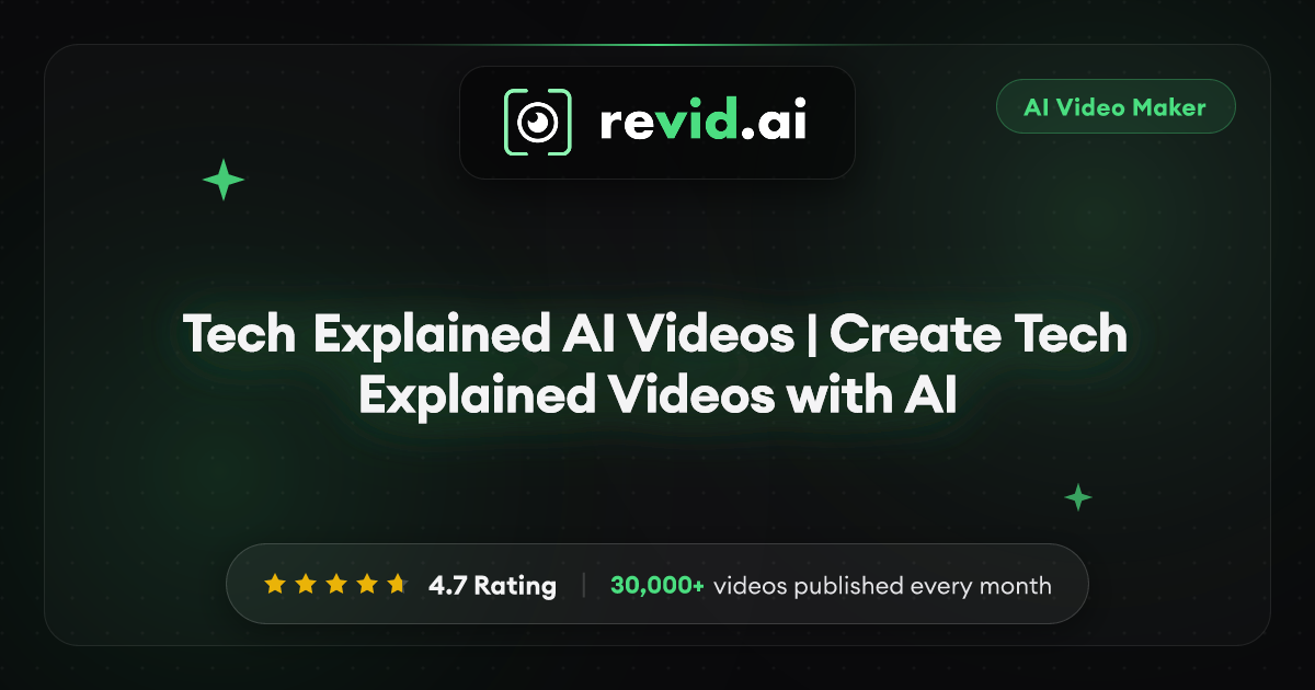 Tech Explained AI Videos | Create Tech Explained Videos with AI