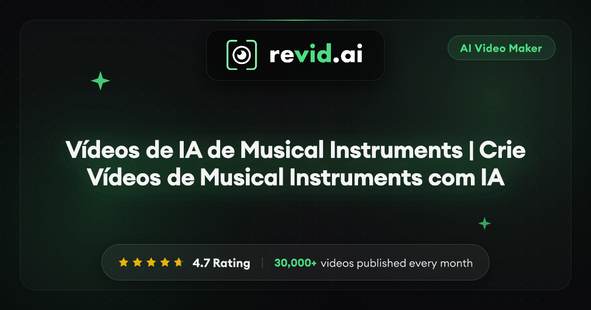 Vídeos de IA de Musical Instruments | Crie Vídeos de Musical ...