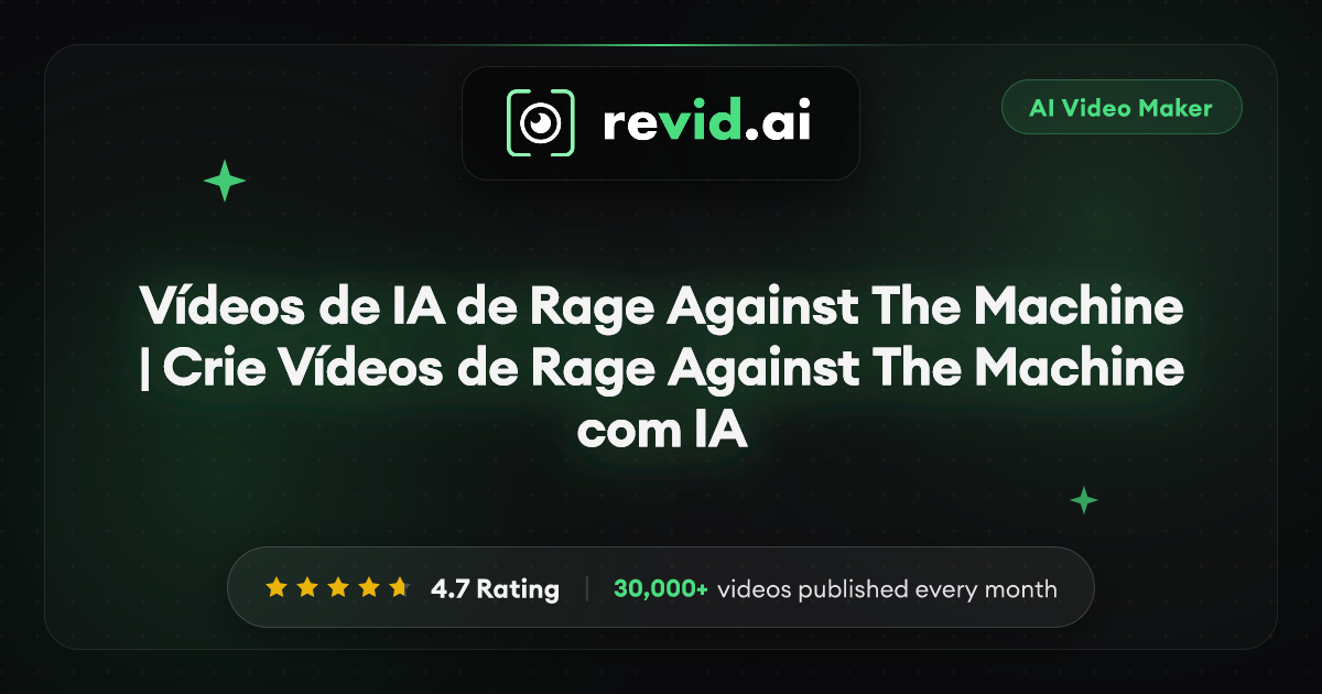 Vídeos de IA de Rage Against The Machine | Crie Vídeos de Rage Against ...