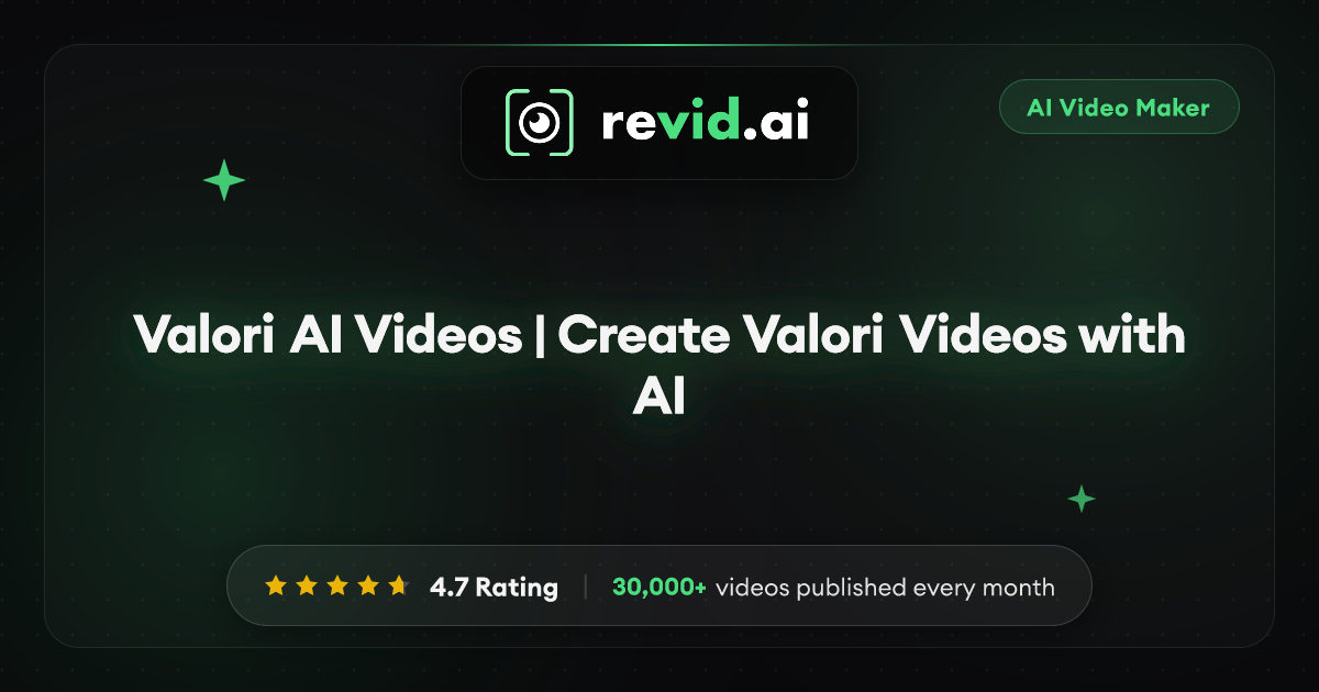 Valori AI Videos | Create Valori Videos with AI