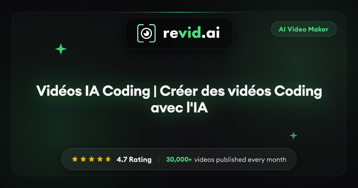 Vidéos IA Coding | Créer des vidéos Coding avec l'IA
