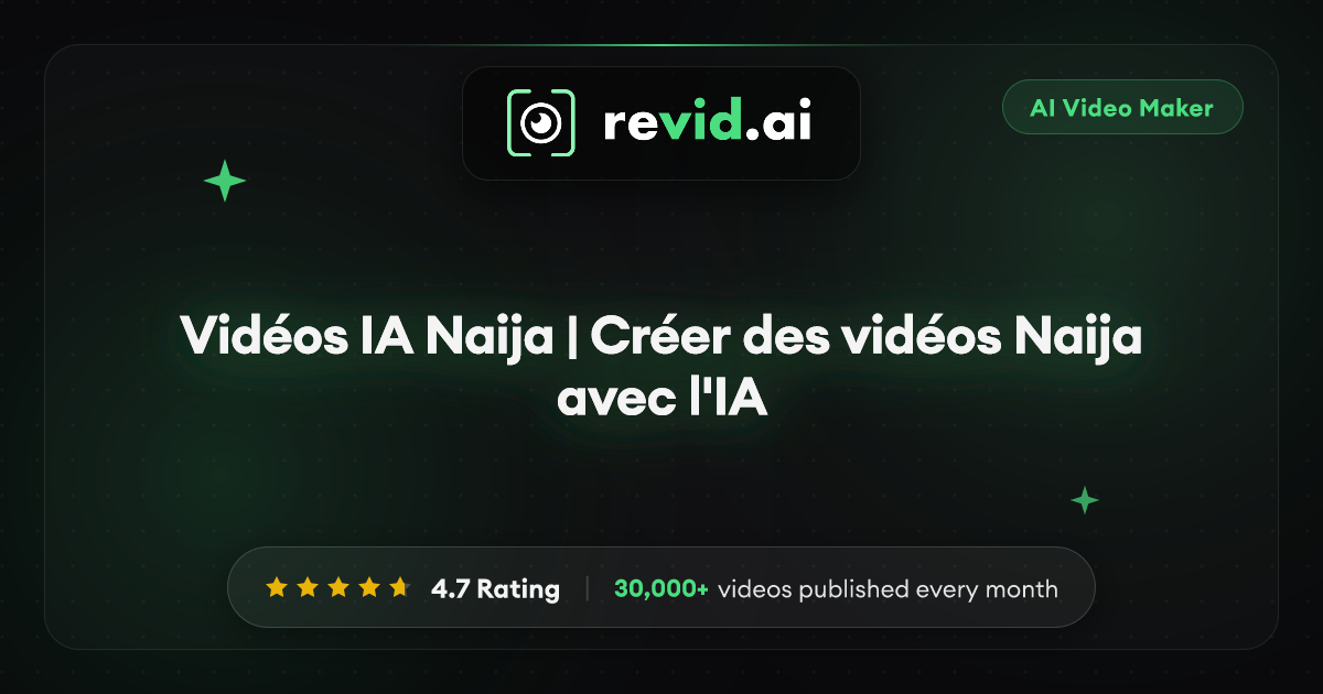 Vidéos IA Naija | Créer des vidéos Naija avec l'IA