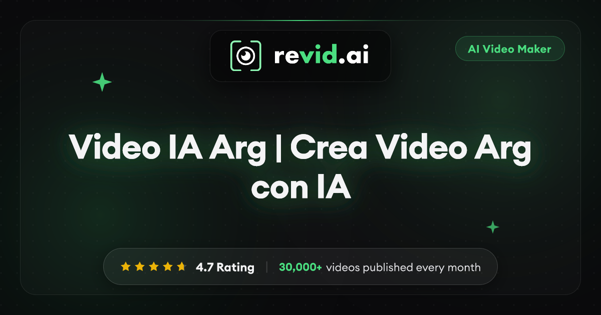 Video IA Arg | Crea Video Arg con IA