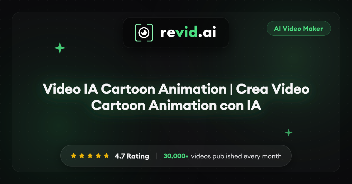 Video IA Cartoon Animation | Crea Video Cartoon Animation con IA