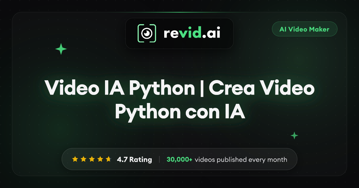 Video IA Python | Crea Video Python con IA