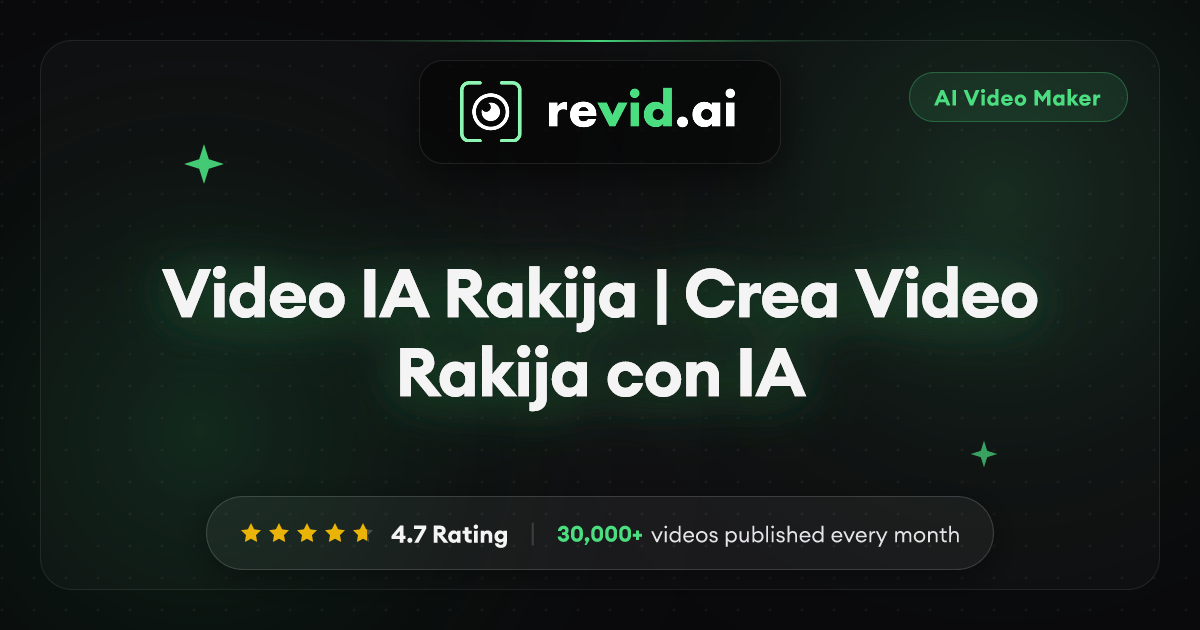 Video IA Rakija | Crea Video Rakija con IA