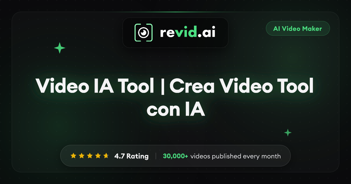 Video IA Tool | Crea Video Tool con IA