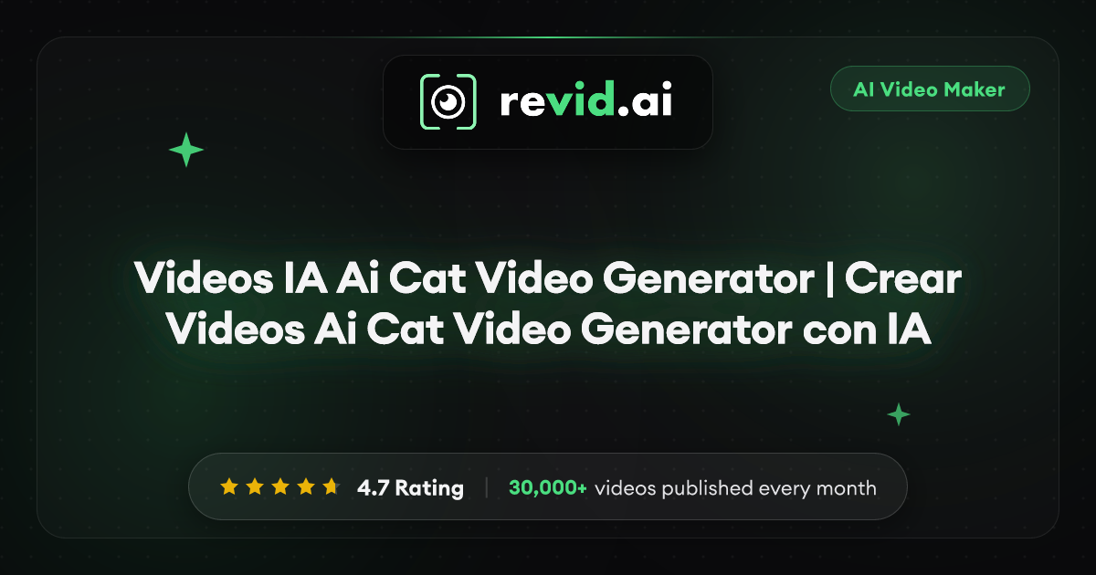 Videos IA Ai Cat Video Generator | Crear Videos Ai Cat Video Generator ...