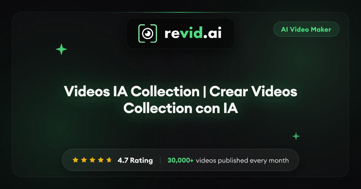Videos IA Collection | Crear Videos Collection con IA