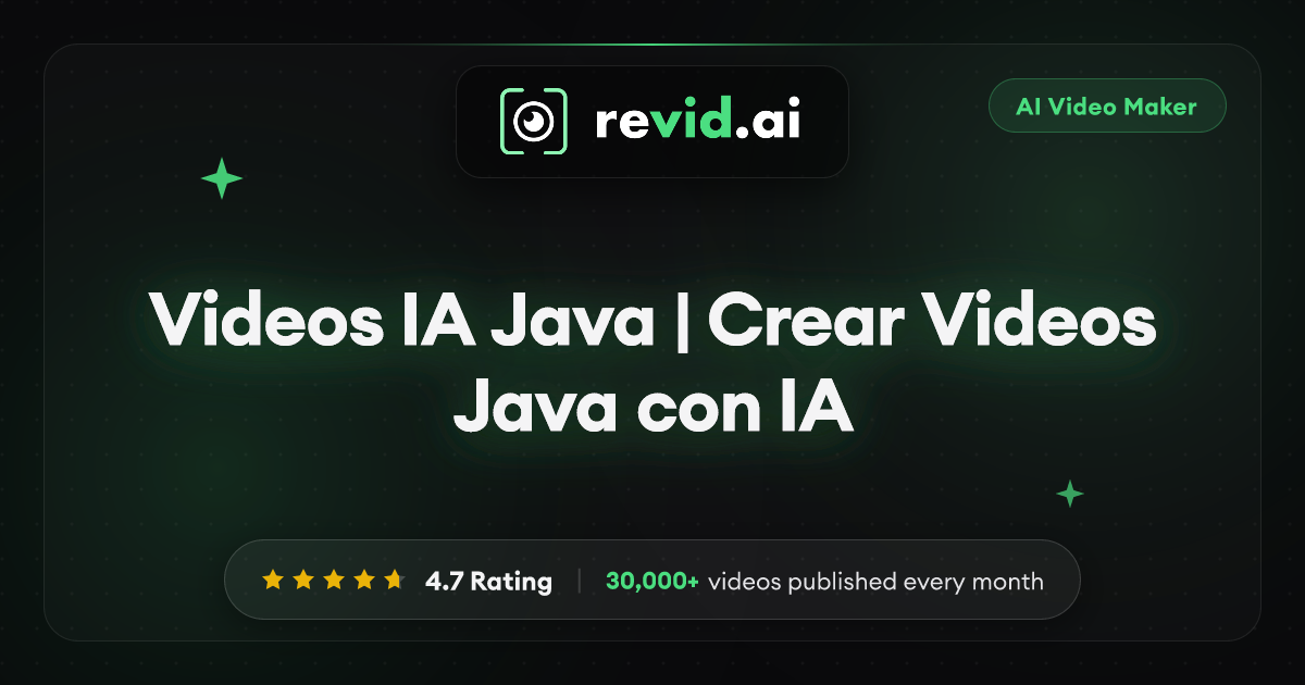 Videos IA Java | Crear Videos Java con IA