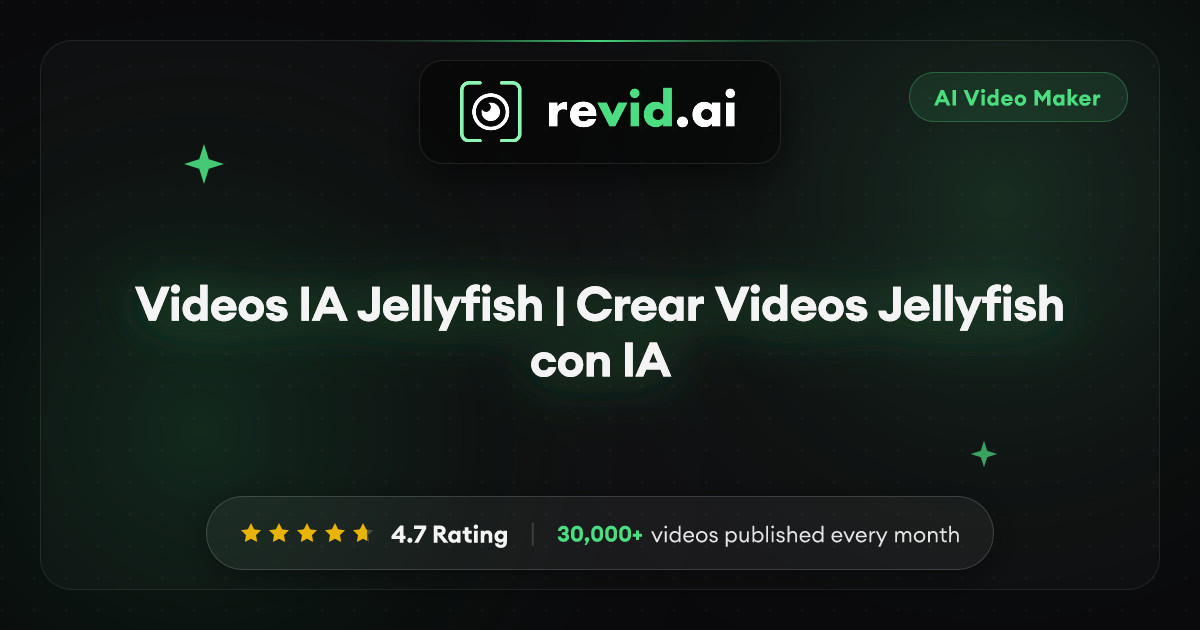Videos IA Jellyfish | Crear Videos Jellyfish con IA