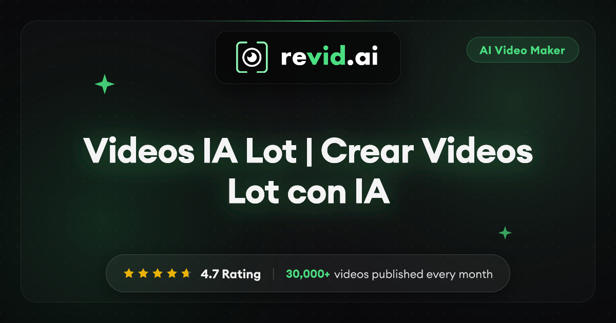 Videos IA Lot | Crear Videos Lot con IA