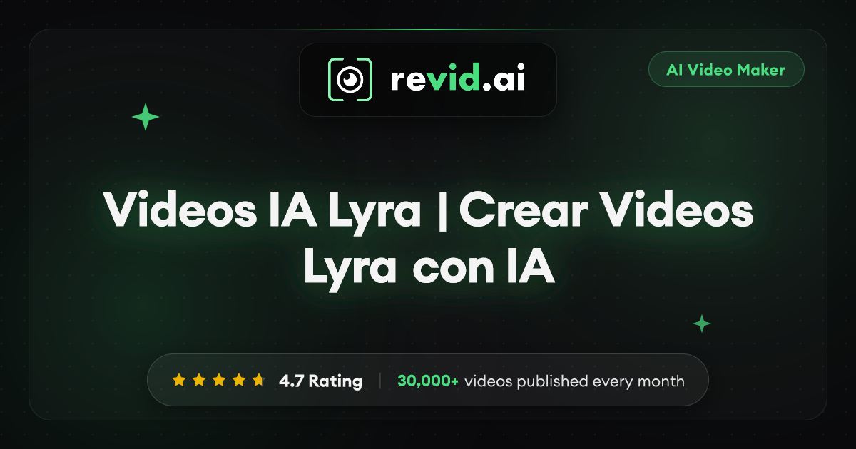 Videos IA Lyra | Crear Videos Lyra con IA