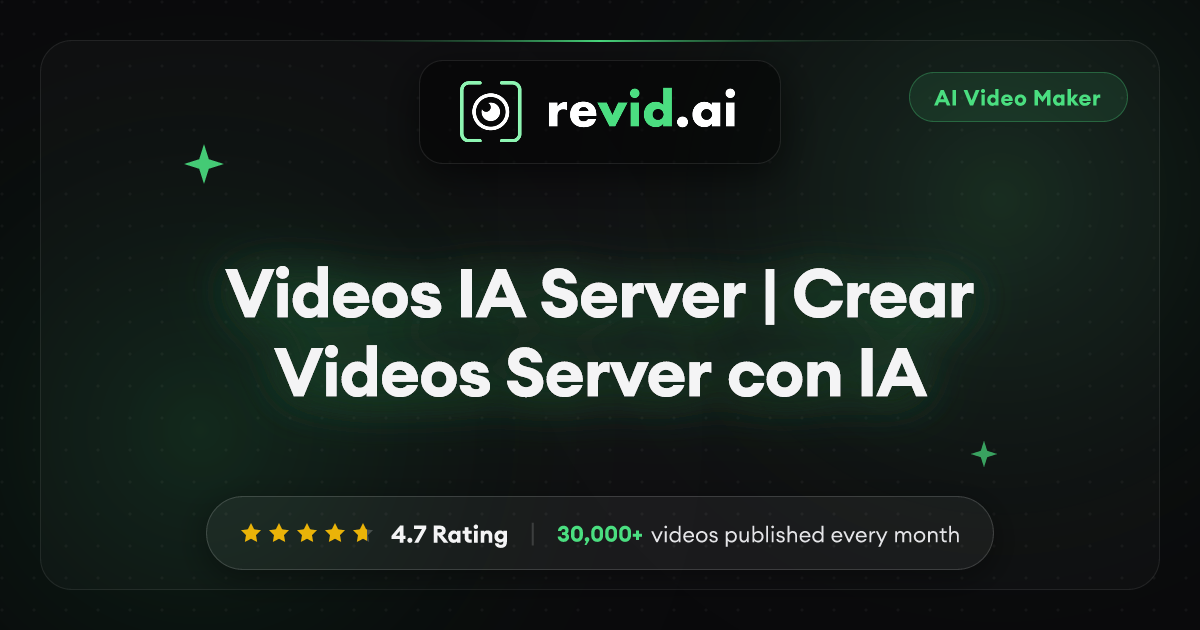 Videos IA Server | Crear Videos Server con IA