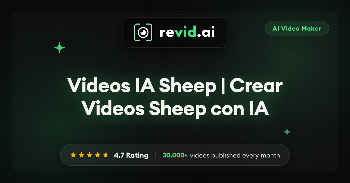 Videos IA Sheep | Crear Videos Sheep con IA