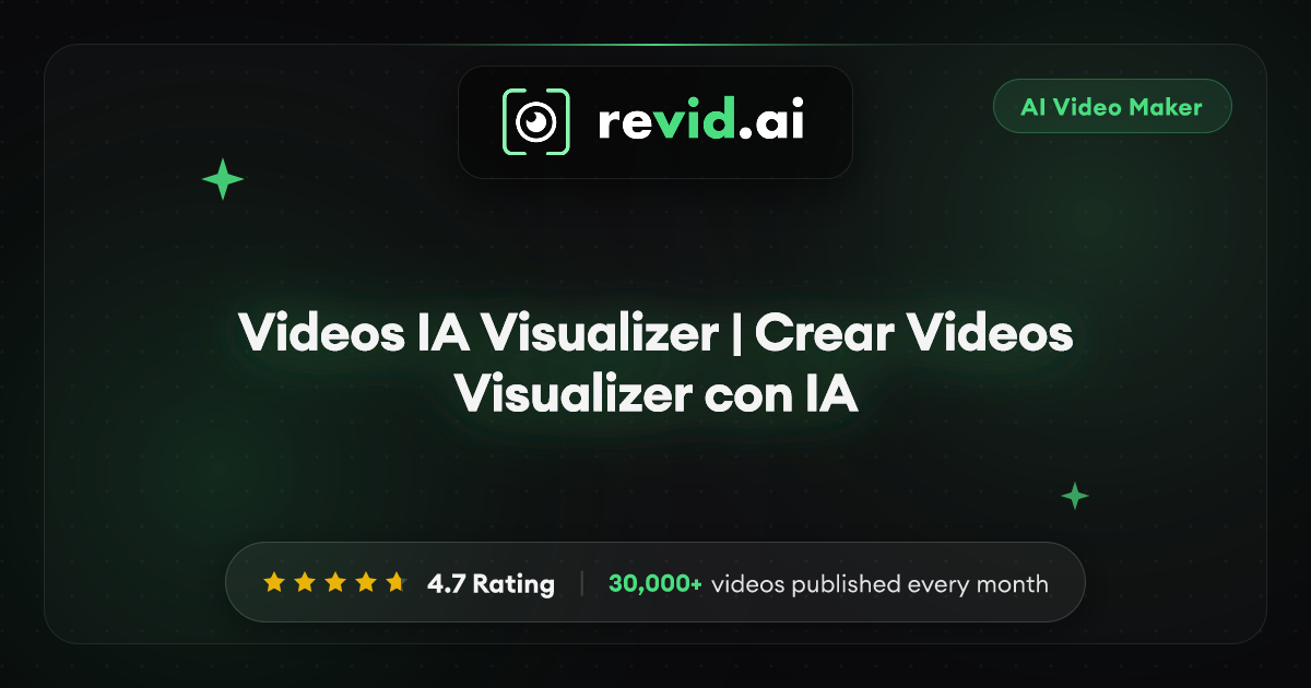 Videos IA Visualizer | Crear Videos Visualizer con IA