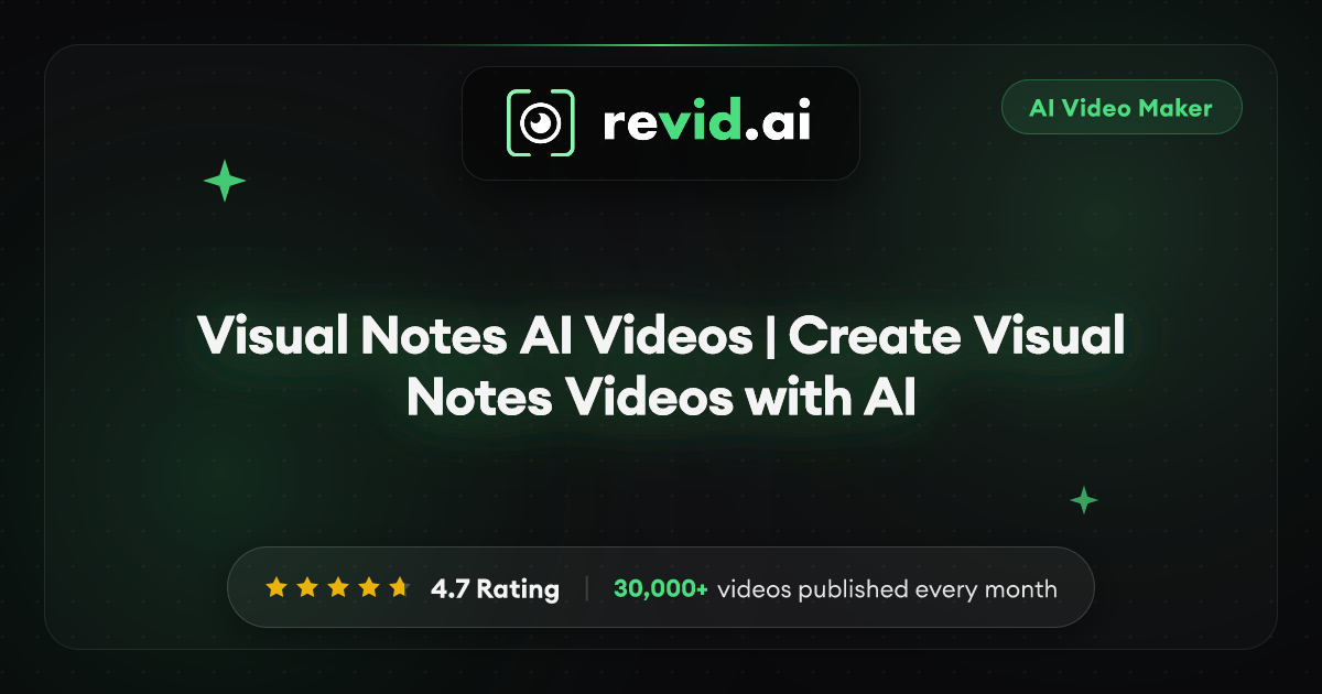 Visual Notes AI Videos | Create Visual Notes Videos with AI