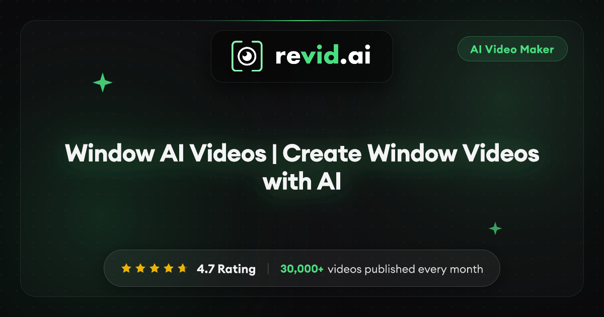 Window AI Videos | Create Window Videos with AI
